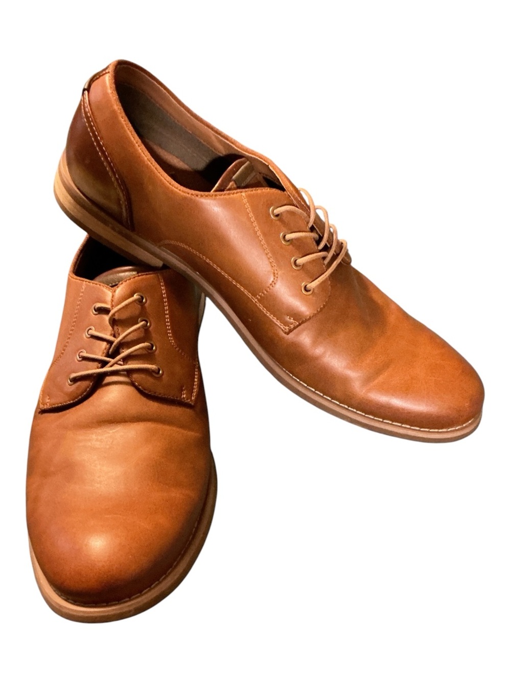Men's Classic Tan Leather Derby Shoes
